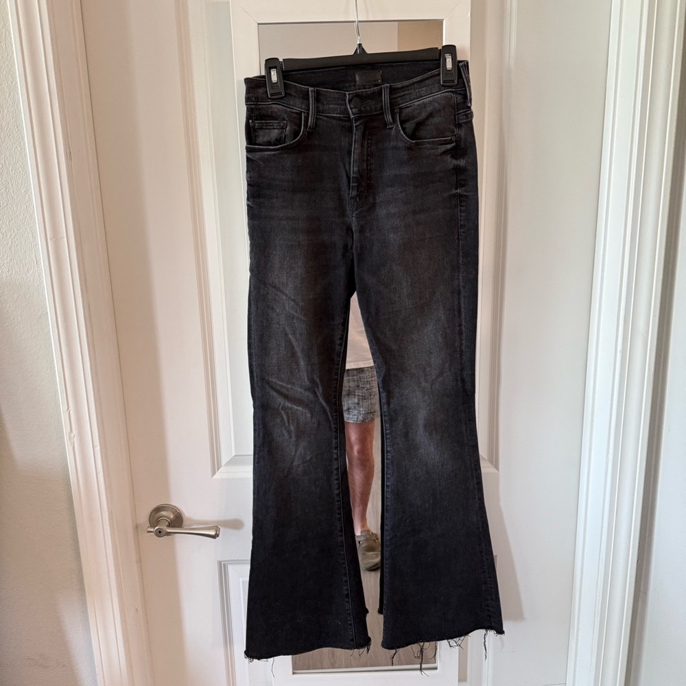 MOTHER Black Flare & Wide Leg Jeans